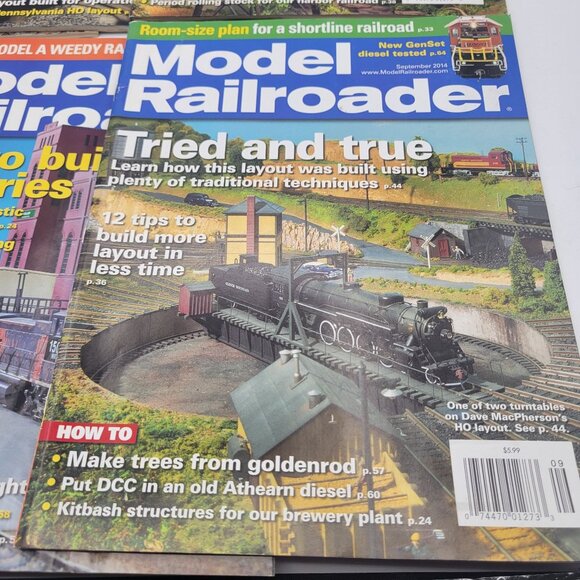 Model Railroader Magazine LOT of 6 ISSUES from 2014 for Model Trains - Picture 2 of 13